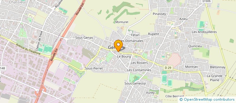 localisation de l'entreprise MADAME CAMILLE BRUN à GENAS