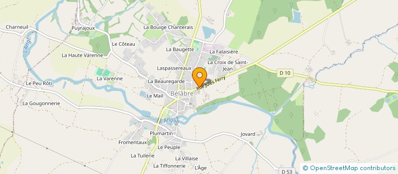 localisation de l'entreprise MADAME CAMILLE BUISSONNEAUD à BELABRE