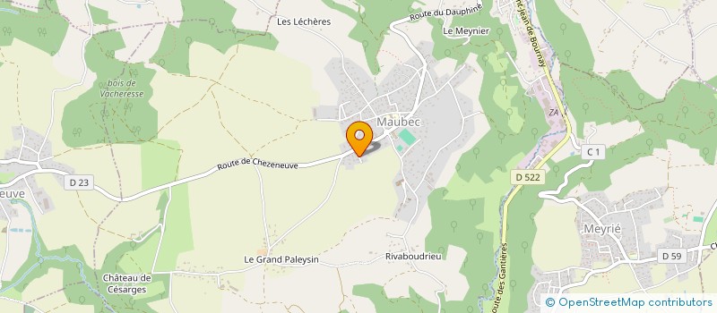 localisation de l'entreprise MADAME CAMILLE BURELLIER  MAUBEC