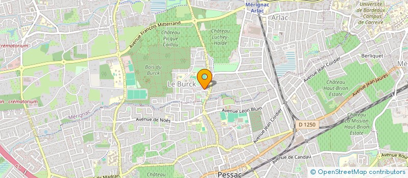localisation de l'entreprise MADAME CAMILLE BURGUETE  MERIGNAC