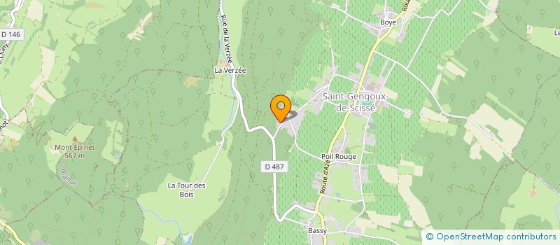 localisation de l'entreprise MADAME CAMILLE BUSSERET  SAINT-GENGOUX-DE-SCISSE