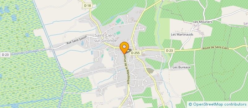 localisation de l'entreprise MADAME CAMILLE CADOREAU  SAINT-CIERS-SUR-GIRONDE