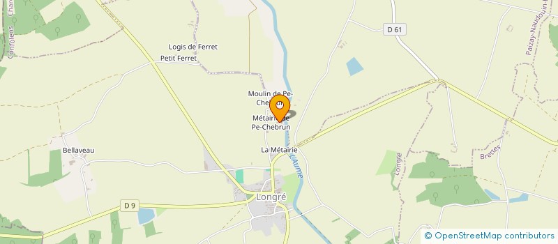 localisation de l'entreprise MADAME CAMILLE CAILLAUD  LONGRE