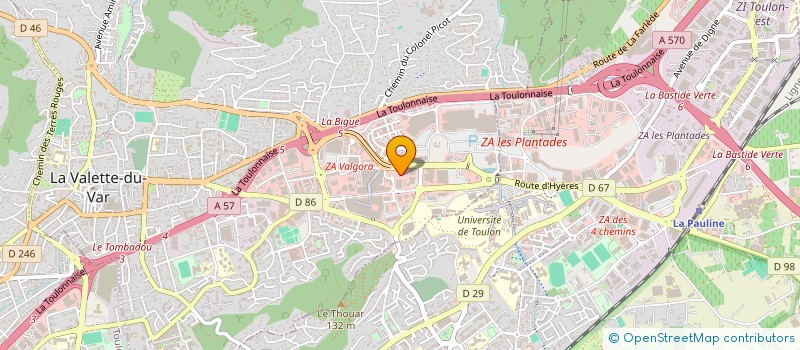 localisation de l'entreprise MADAME CAMILLE CANIVET à LA VALETTE-DU-VAR