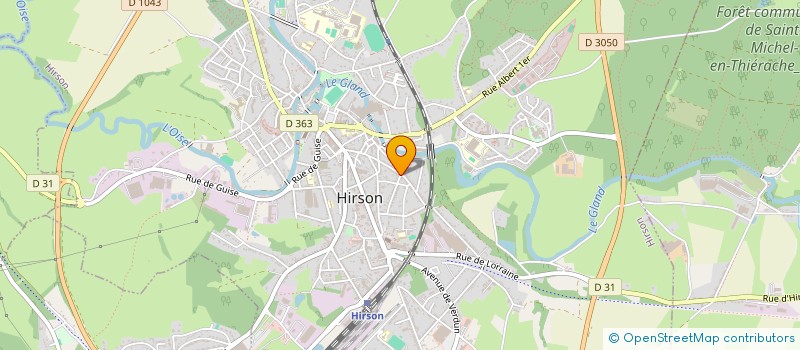 localisation de l'entreprise MADAME CAMILLE CAPPELLO  HIRSON