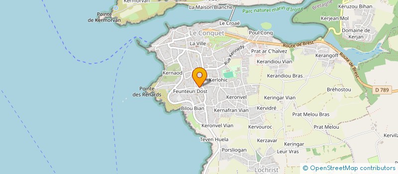 localisation de l'entreprise MADAME CAMILLE CARRERE à LE CONQUET