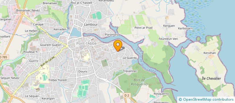 localisation de l'entreprise MADAME CAMILLE CASTRIC à PONT-L'ABBE