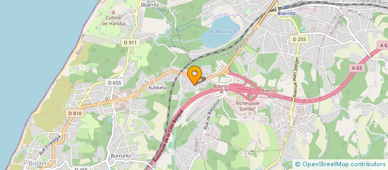 localisation de l'entreprise MADAME CAMILLE CAUBERE  BIDART