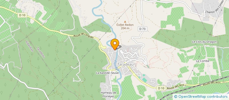 localisation de l'entreprise MADAME CAMILLE CAZALA  LES ARCS