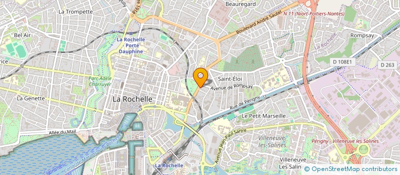 localisation de l'entreprise MADAME CAMILLE CAZAUBON  LA ROCHELLE