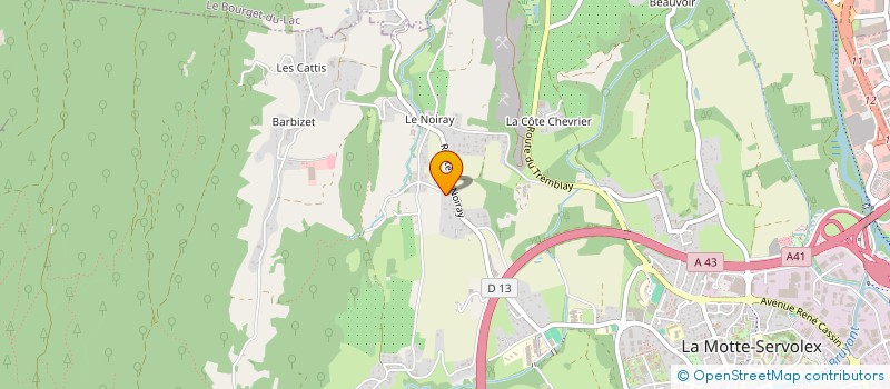 localisation de l'entreprise MADAME CAMILLE CERCLE  LA MOTTE-SERVOLEX