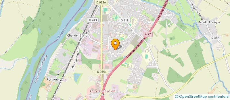 localisation de l'entreprise MADAME CAMILLE CHAIGNEAU à COSNE-COURS-SUR-LOIRE