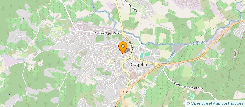 localisation de l'entreprise MADAME CAMILLE CHANUT à COGOLIN