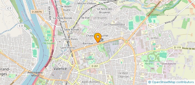 localisation de l'entreprise MADAME CAMILLE CHAO  VALENCE