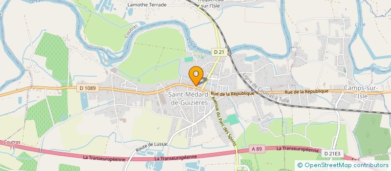 localisation de l'entreprise MADAME CAMILLE CHATEAU  SAINT-MEDARD-DE-GUIZIERES