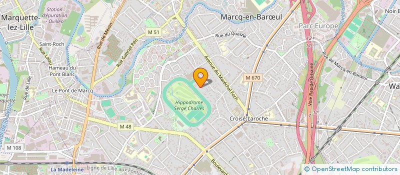 localisation de l'entreprise MADAME CAMILLE CHATEAU à MARCQ-EN-BARŒUL