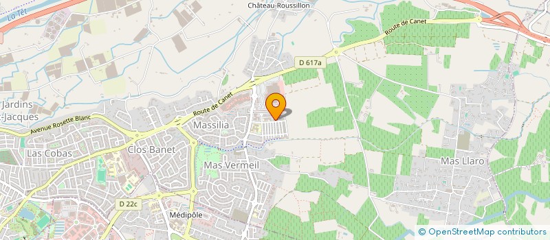 localisation de l'entreprise MADAME CAMILLE CHATELAIN  PERPIGNAN