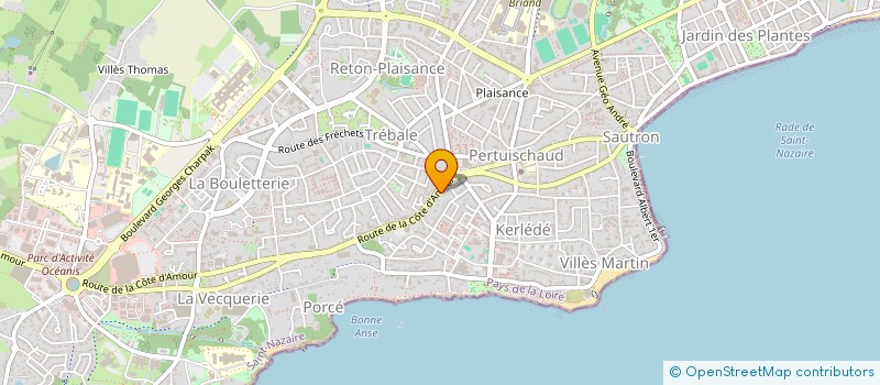 localisation de l'entreprise MADAME CAMILLE CHATON  SAINT-NAZAIRE