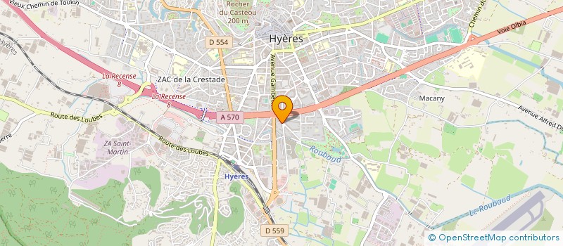 localisation de l'entreprise MADAME CAMILLE CHERRIER  HYERES