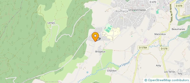 localisation de l'entreprise MADAME CAMILLE CHIRAT  ROIFFIEUX