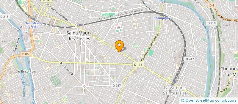 localisation de l'entreprise MADAME CAMILLE CHRETIEN  SAINT-MAUR-DES-FOSSES