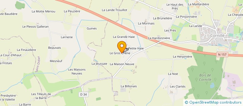 localisation de l'entreprise MADAME CAMILLE CHRETIEN  CORNILLE