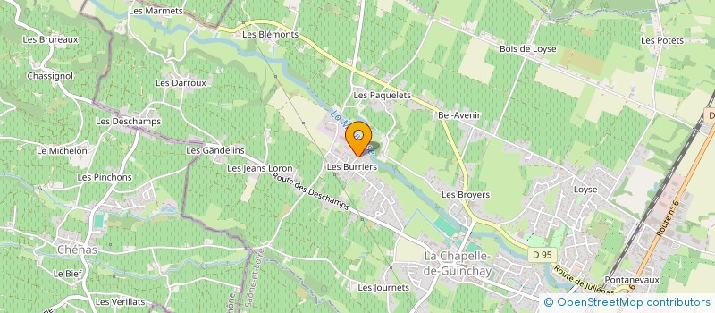 localisation de l'entreprise MADAME CAMILLE CINQUIN  LA CHAPELLE-DE-GUINCHAY