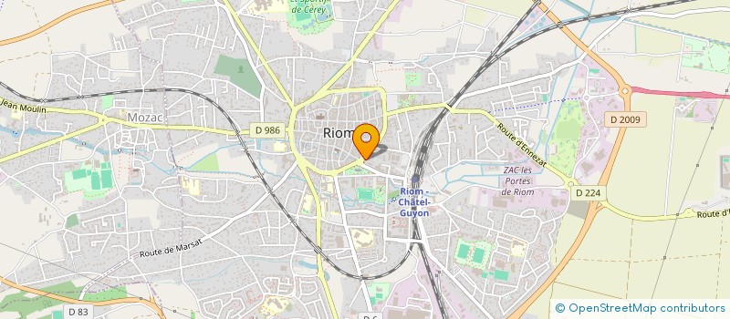 localisation de l'entreprise MADAME CAMILLE CIROTTE  RIOM