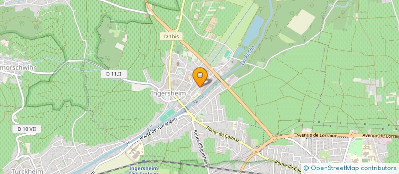 localisation de l'entreprise MADAME CAMILLE CLAUDE  INGERSHEIM