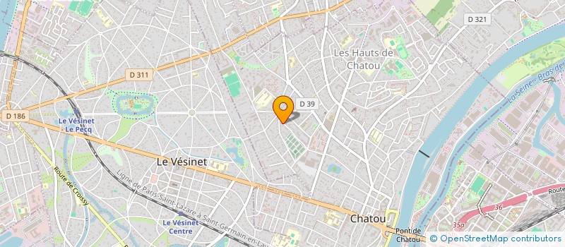 localisation de l'entreprise MADAME CAMILLE CLEVENOT HINDER  CHATOU