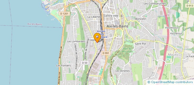 localisation de l'entreprise MADAME CAMILLE CLEVY  AIX-LES-BAINS