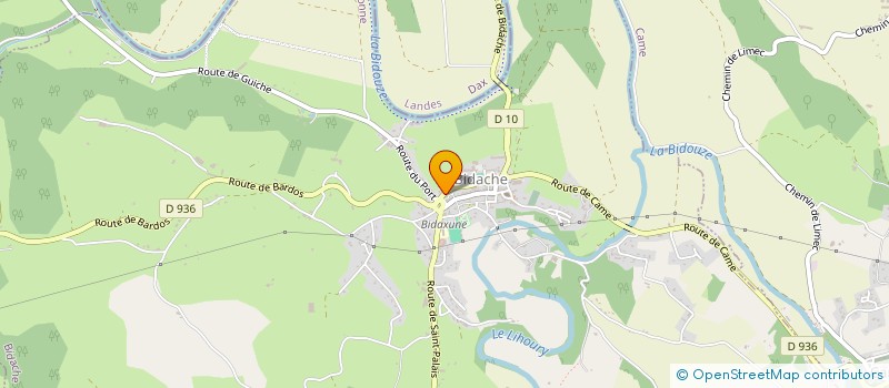 localisation de l'entreprise MADAME CAMILLE CLUZEL  BIDACHE