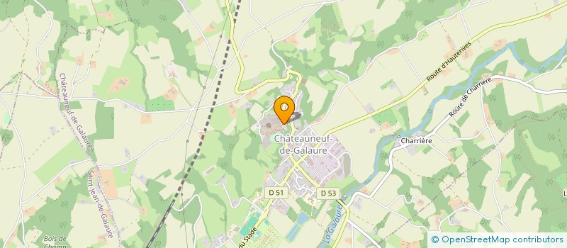 localisation de l'entreprise MADAME CAMILLE COLAU  CHATEAUNEUF-DE-GALAURE