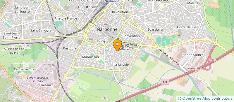 localisation de l'entreprise MADAME CAMILLE COLDEFY  NARBONNE