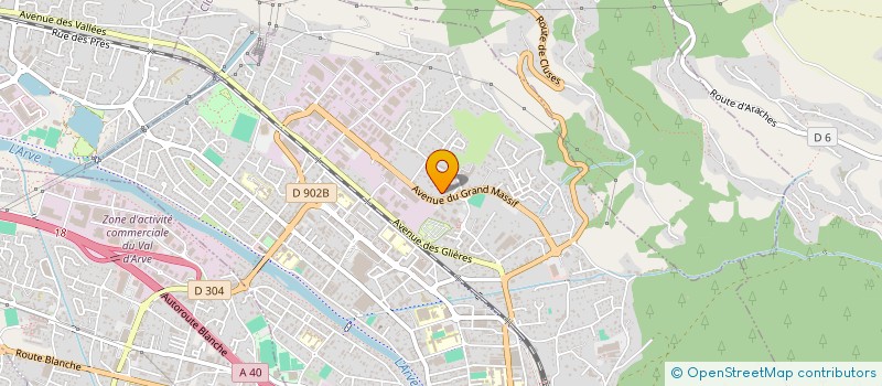 localisation de l'entreprise MADAME CAMILLE CONTAT  CLUSES