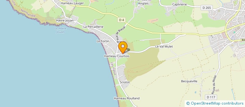 localisation de l'entreprise MADAME CAMILLE COSNEFROY  LES PIEUX