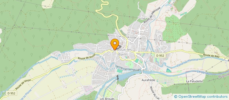 localisation de l'entreprise MADAME CAMILLE COULOMB  GREOUX-LES-BAINS
