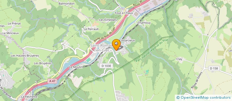 localisation de l'entreprise MADAME CAMILLE COURBIS  SAINT-ROMAIN-EN-GIER