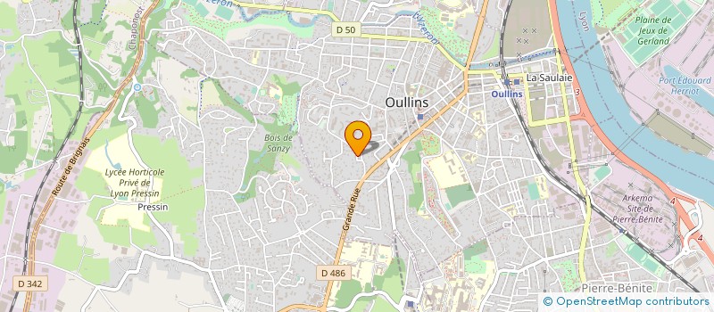 localisation de l'entreprise MADAME CAMILLE COURTIER  OULLINS-PIERRE-BENITE