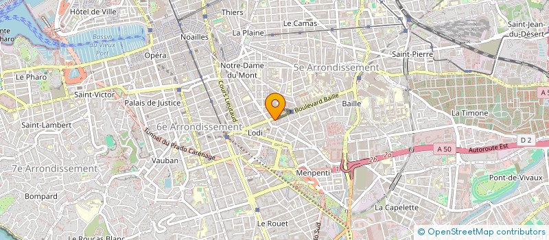 localisation de l'entreprise MADAME CAMILLE COUTRET à MARSEILLE