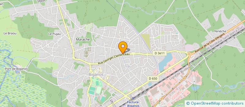 localisation de l'entreprise MADAME CAMILLE CRENN  BIGANOS
