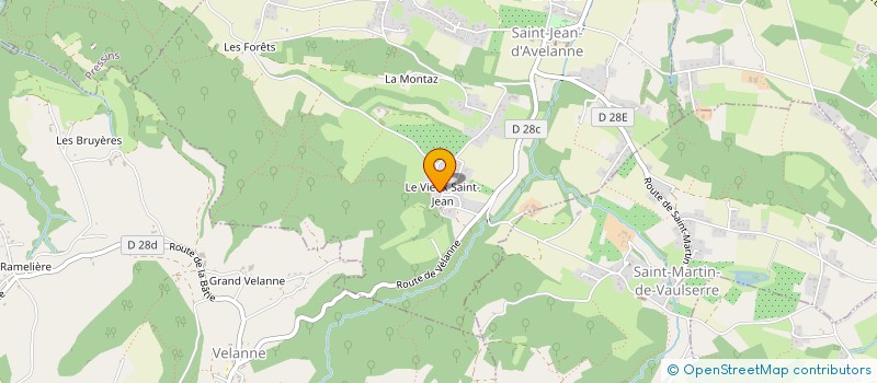 localisation de l'entreprise MADAME CAMILLE CUELLAR  SAINT JEAN D'AVELANNE