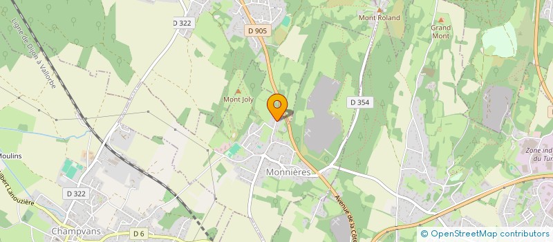 localisation de l'entreprise MADAME CAMILLE CUENOT  MONNIERES