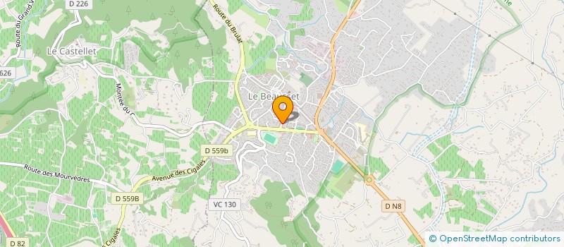 localisation de l'entreprise MADAME CAMILLE D'AGOSTINO  LE BEAUSSET