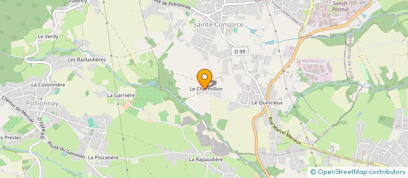 localisation de l'entreprise MADAME CAMILLE DALIGAND  SAINTE-CONSORCE