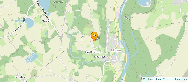 localisation de l'entreprise MADAME CAMILLE DALLOZ  VILLIEU-LOYES-MOLLON