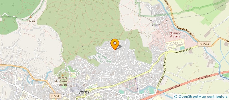 localisation de l'entreprise MADAME CAMILLE DARET  HYERES