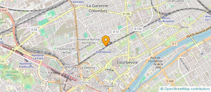 localisation de l'entreprise MADAME CAMILLE DAUVIN à COURBEVOIE