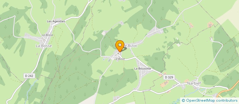 localisation de l'entreprise MADAME CAMILLE DE HAAS  LE BIZOT