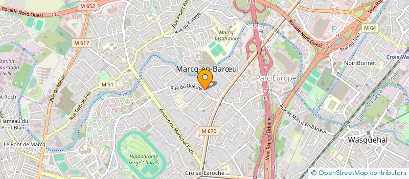 localisation de l'entreprise MADAME CAMILLE DE LA FOUCHARDIERE à MARCQ-EN-BARŒUL